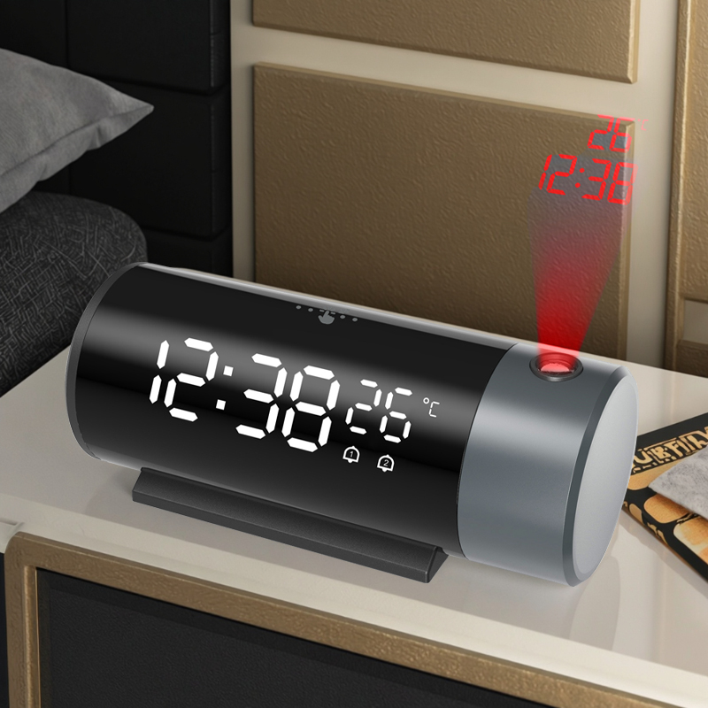 Bedroom Desk Table Clock Time Temperature Projection Display Smart Kids Sleep Alarm Clock Manufacturer
